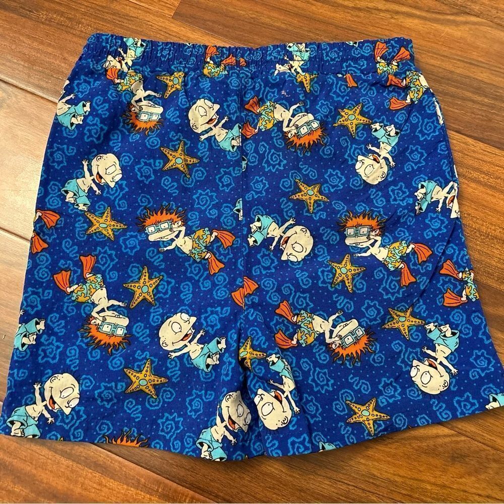 Rugrats vintage 1996 Nickelodeon blue swim trunks